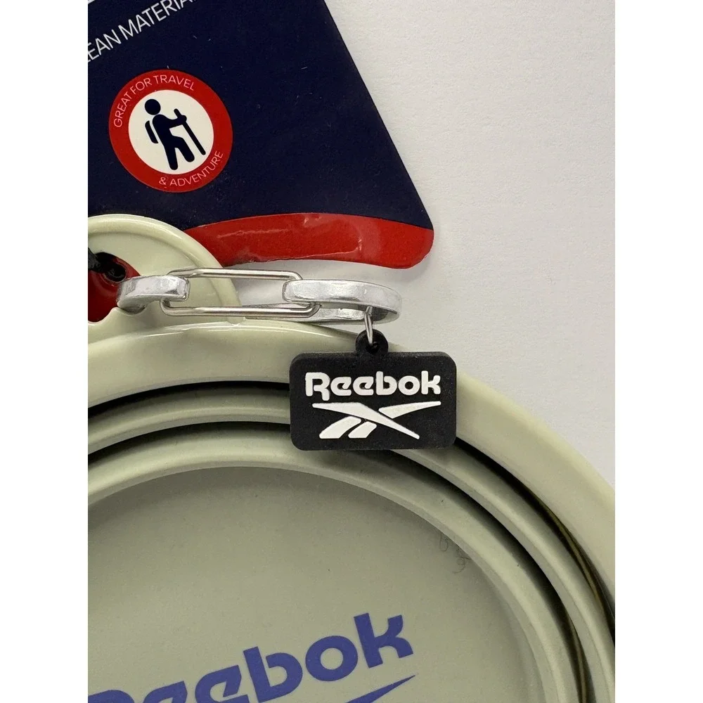 Reebok Collapsible Travel Bowl for Dogs 12-Ounce Portable Silicone Pet Bowl Gray